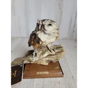 Vintage Florence owl sculpture R. pennati art piece figure bird home decor